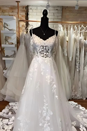 white jp private line designer wedding dress