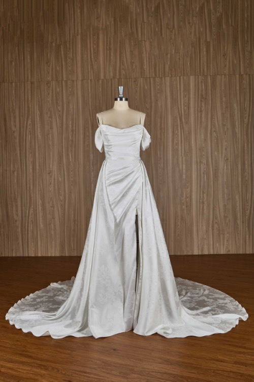 jp prom white designer wedding dress
